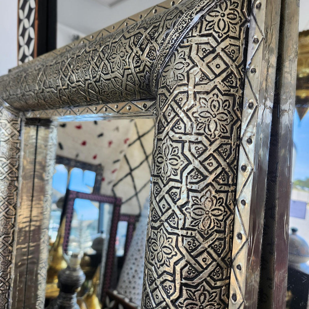 Miriam Silver Moroccan Mirror (Alhambra)