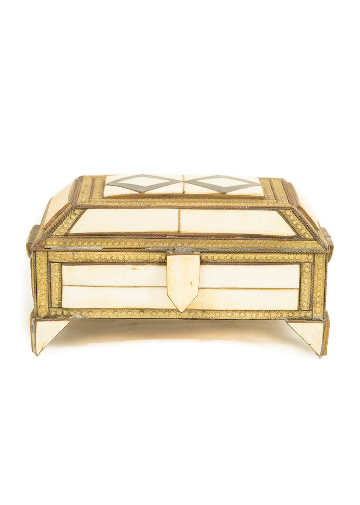 Bone and Copper Moroccan Treasure Box