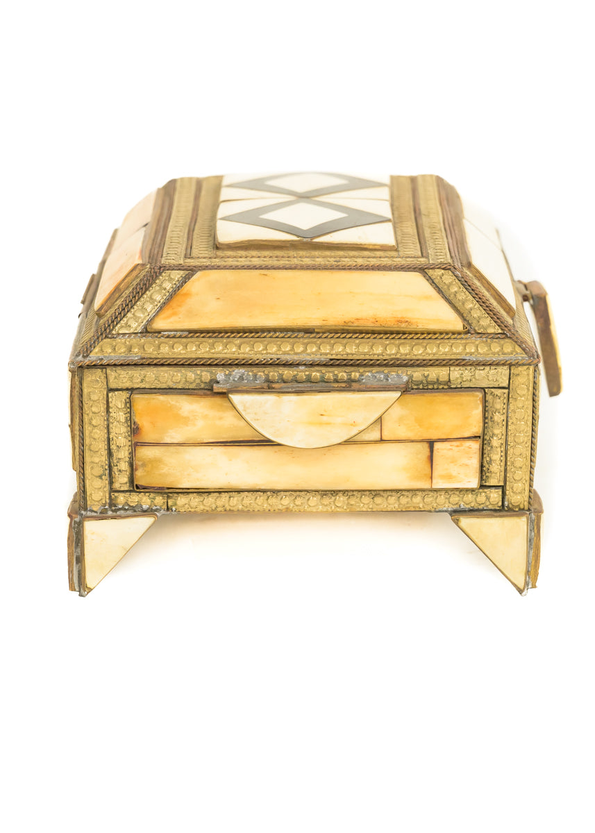 Bone and Copper Moroccan Treasure Box