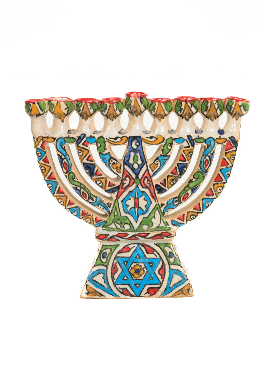 Moroccan Menorah candle holder