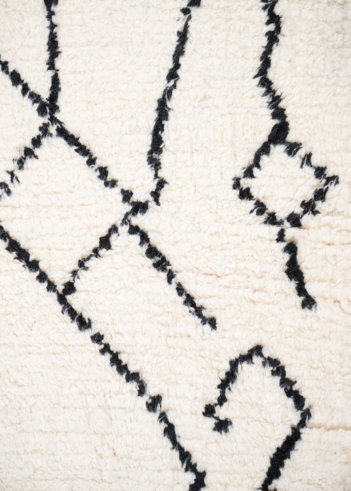 
                      
                        Large abstract black line Moroccan rug
                      
                    